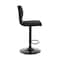 Armen Living Bardot Adjustable Height Black Faux Leather Swivel Bar Stool LCBABABLBL - alternate 7